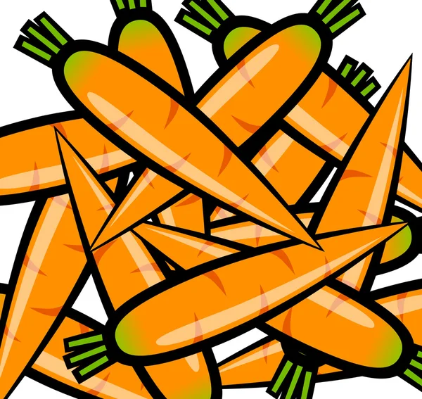Cenouras de laranja —  Vetores de Stock