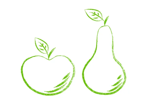Kresba z ovoce — Stockový vektor