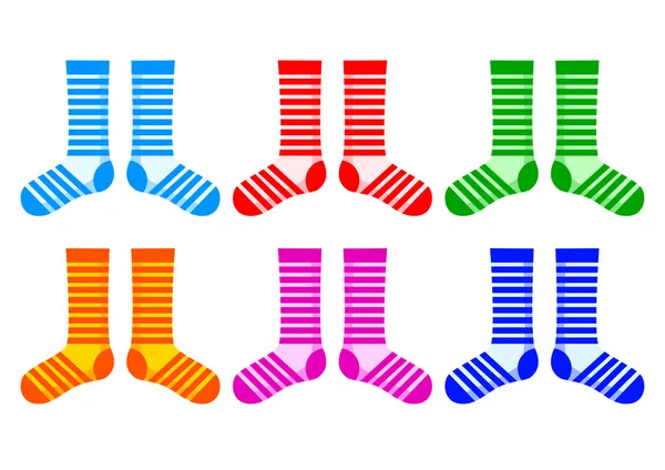 Collection de chaussettes — Image vectorielle