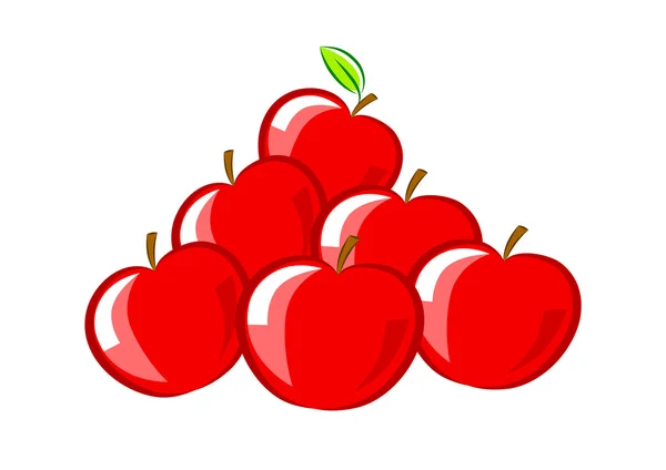 Pile de pommes — Image vectorielle