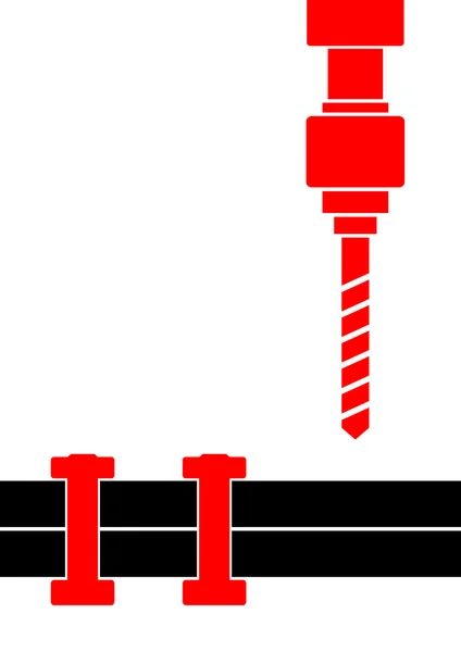 Clip-art of drill — Stock Vector