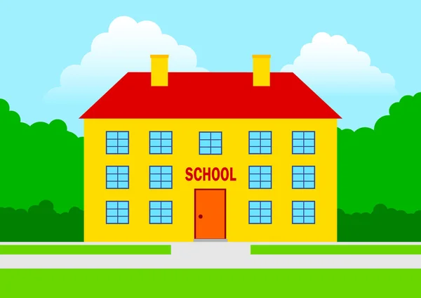 Oranje school — Stockvector