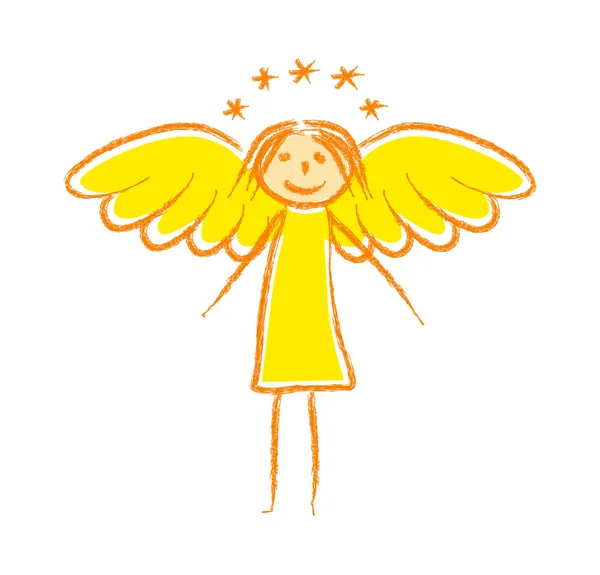 绘图的天使 — 图库矢量图片
