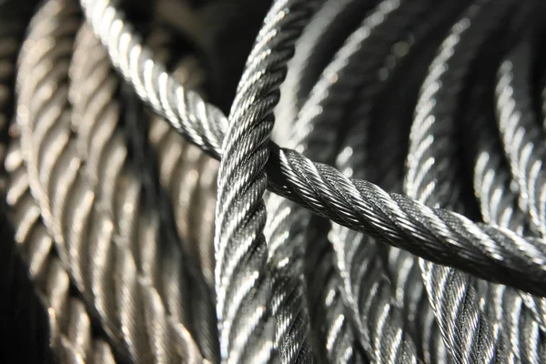 Horganyzott drótkötél — Stock Fotó