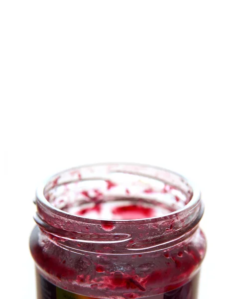 stock image Empty glass of jam