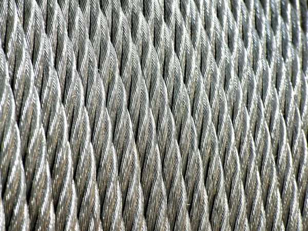 Cavo metallico zincato — Foto Stock