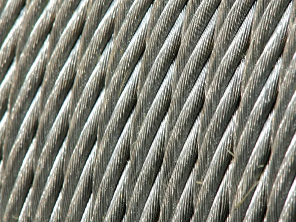 亜鉛めっき線ロープ — ストック写真