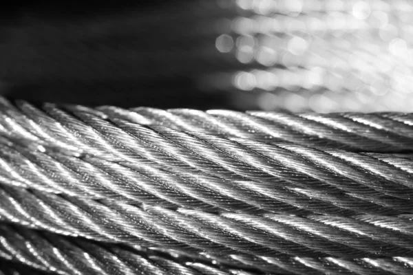 亜鉛めっき線ロープ — ストック写真