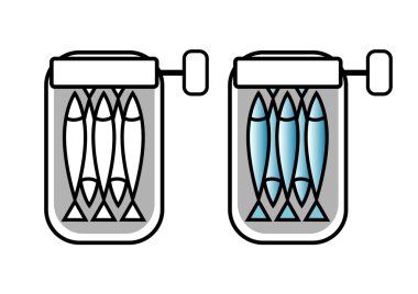 Sardines tin can clipart