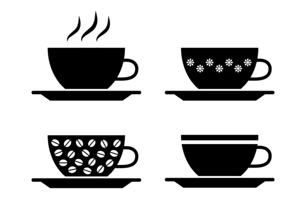 Коллекция чашек — стоковый вектор