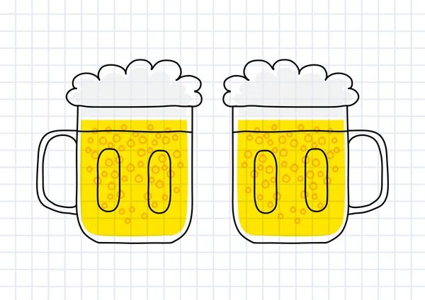 Dessin de bière — Image vectorielle