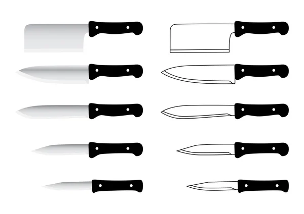 stock vector Knife collection