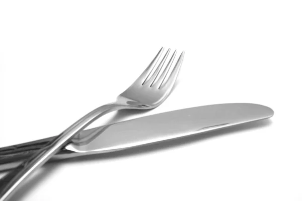 Cutlery on white background — Stock Photo, Image
