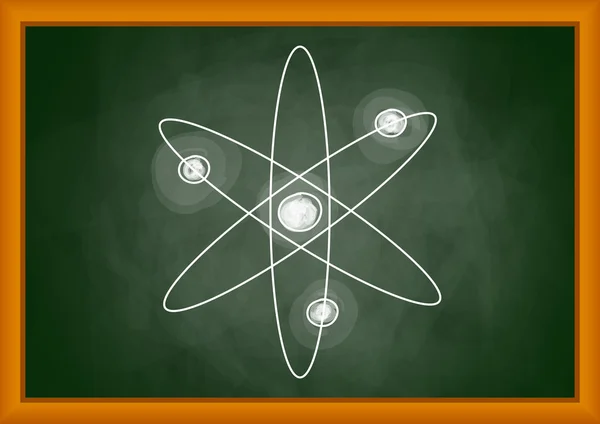 Рисунок атома — стоковый вектор