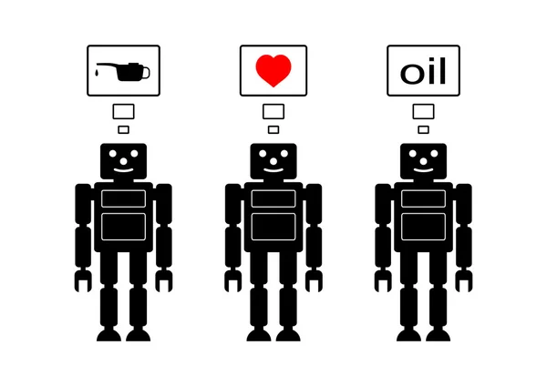 Robot topluluğu — Stok Vektör