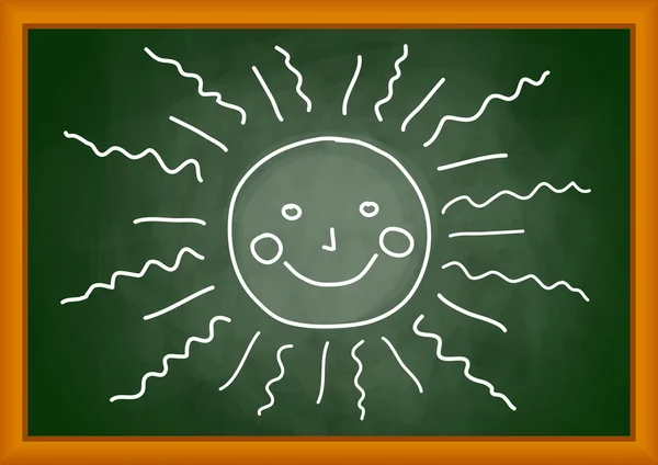 Dibujo del sol — Vector de stock