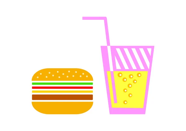Hamburger ikonra — Stock Vector