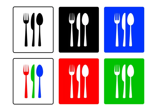 餐具图标 — 图库矢量图片