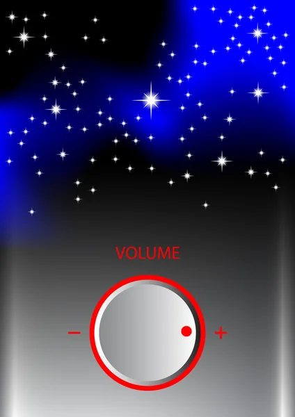 Pomo de volumen con universo — Vector de stock
