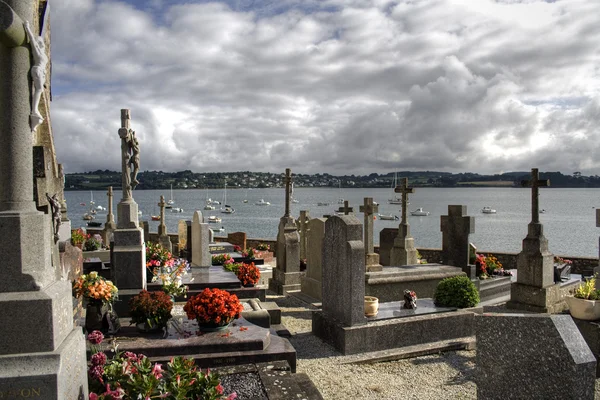 Cemitério na Bretanha , — Fotografia de Stock