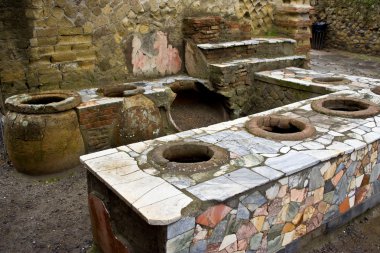 Thermopolium in Herculaneum clipart