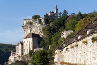 Medieval village of Rocamadour clipart