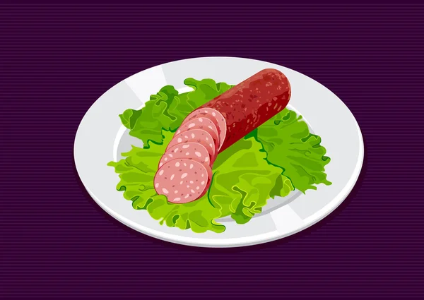 Sausage — Stock Vector