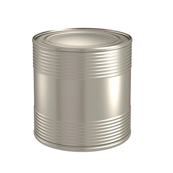 stock image Tin with blank label