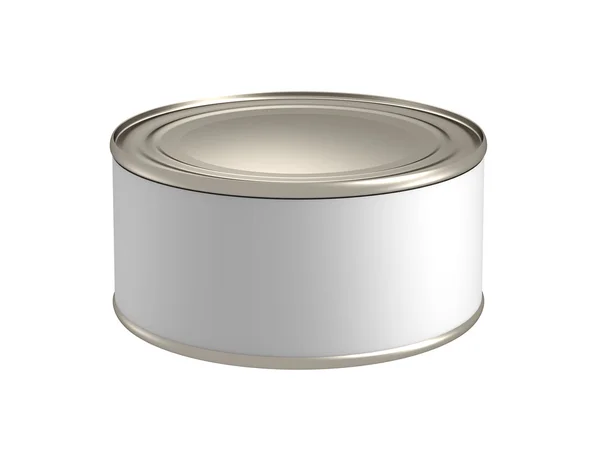 Stock image Tin with blank label