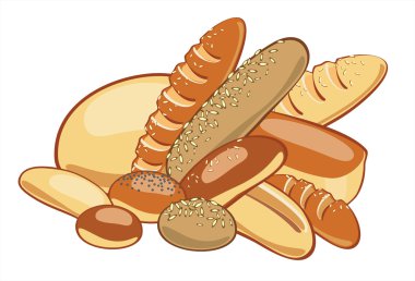 Bread. Vector illustration clipart