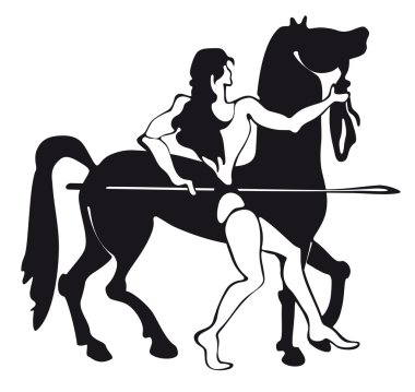 Greek warrior clipart