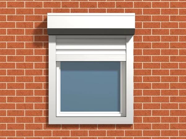 Fönster på väggen — Stockfoto