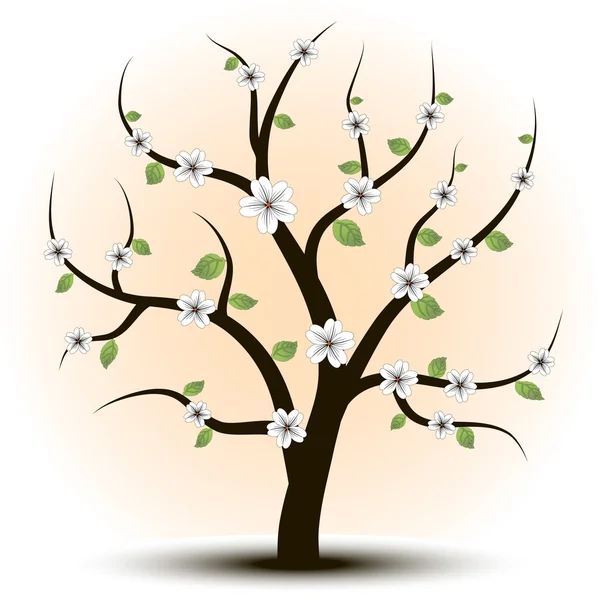 Krásné umění strom pro vaši — Stockový vektor