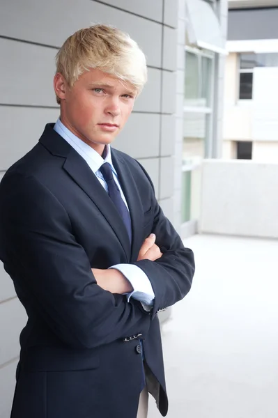 Teenage boy in suit — Stock Photo, Image
