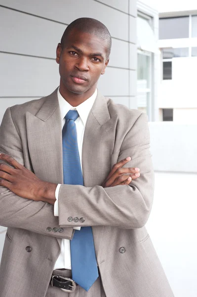 Porträtt av en afrikansk amerikansk affärsman — Stockfoto