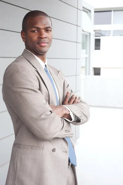 アフリカ系アメリカ人の実業家の肖像画 — ストック写真