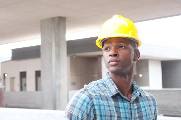 African american bouwvakker — Stockfoto