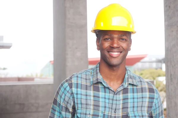 stock image African American construction worker