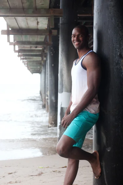 Portrét Africký Americký plavec — Stock fotografie