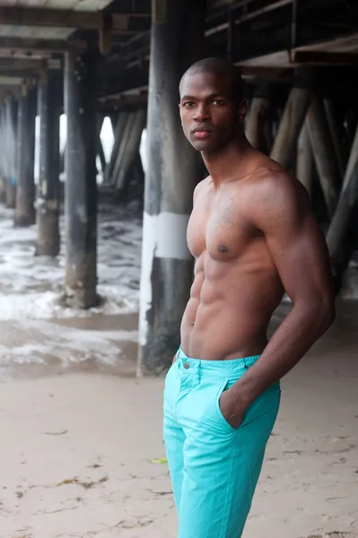 Retrato de un nadador afroamericano —  Fotos de Stock