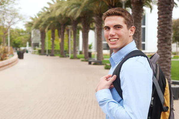 Portrait of a young college student — Stock Photo, Image
