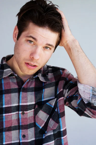 Young male model headshot — Stock Photo, Image