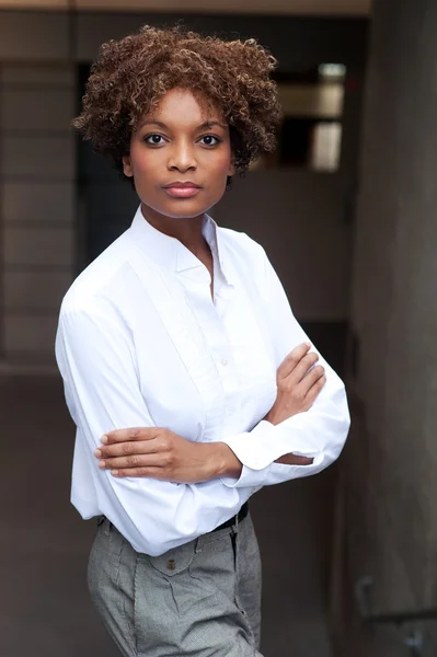 Pretty African American executive — Stock Photo, Image