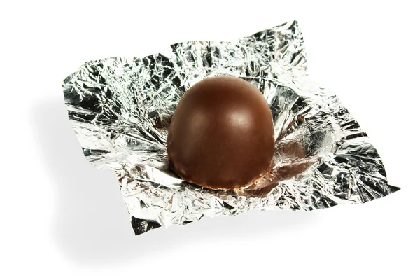 Unwrappered шоколадні цукерки — стокове фото