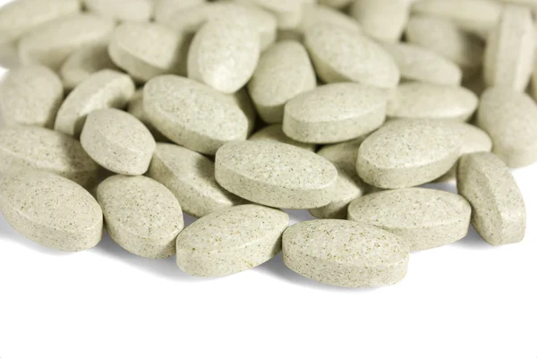 Multiwitaminy owalne tabletki — Zdjęcie stockowe
