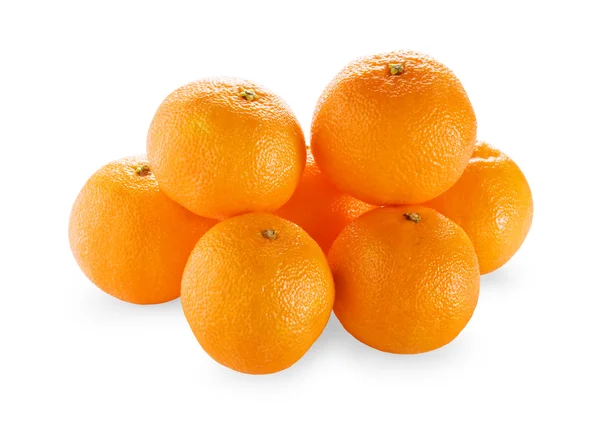 Mandarinen isoliert auf weißem Hintergrund — Stockfoto