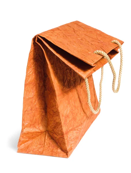 Flexed brown paper bag — Stock Photo, Image