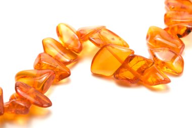 Amber necklace fragment clipart