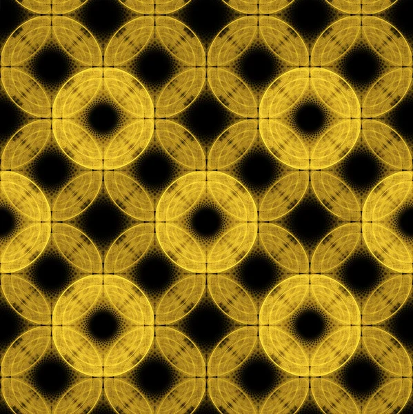 Sömlös bakgrund av gula cirklar — Stockfoto