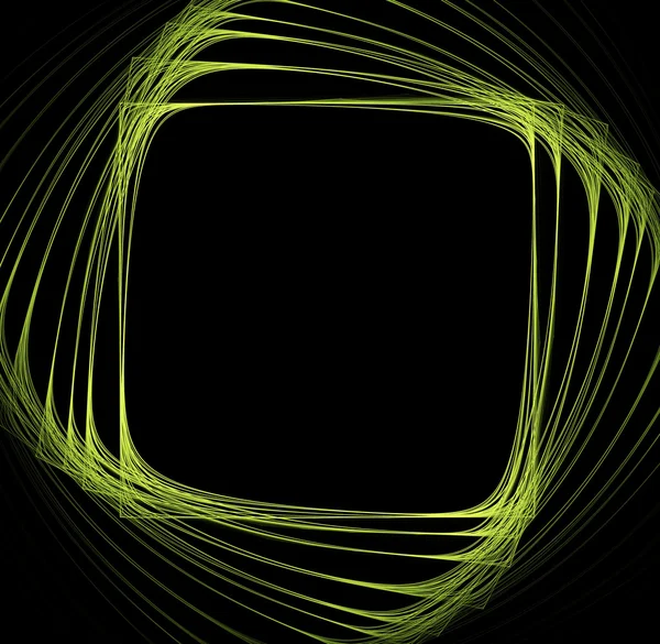 Grön ram för kvadratisk form — Stockfoto